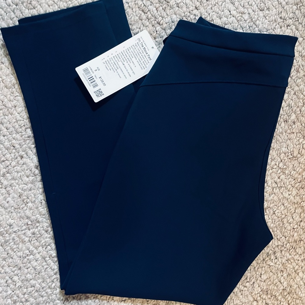 *NWT* Navy Blue Lululemon On the Move pants.